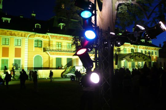 Nach dem Abschlusskonzert vor dem Pillnitzer Schloss 