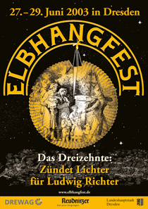 Das Plakat zum 13. Elbhangfest 2003 