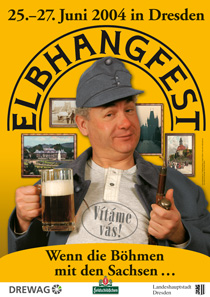 Das Plakat zum 14. Elbhangfest 2004 
