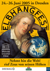 Das Plakat zum 15. Elbhangfest 2005 