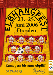 Das Plakat zum 16. Elbhangfest 2006 